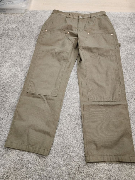 유니폼브릿지(UNIFORM BRIDGE) double knee work pants sage green 후기