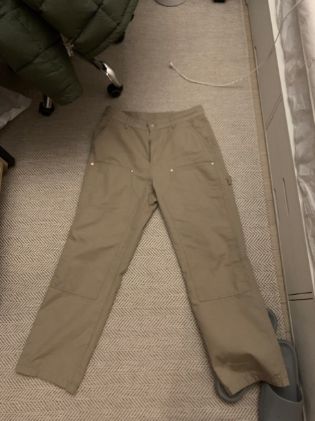 유니폼브릿지(UNIFORM BRIDGE) double knee work pants beige 후기