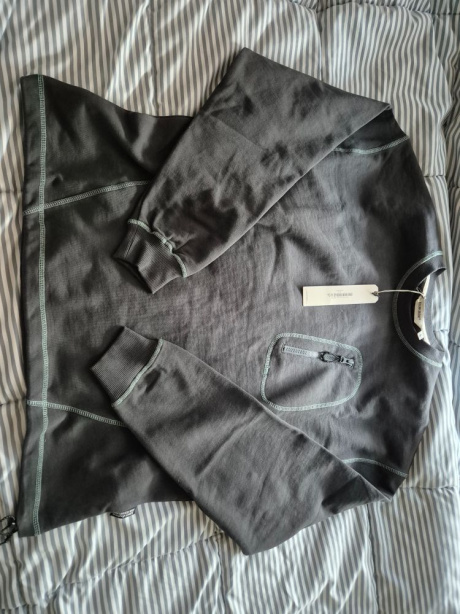 유니폼브릿지(UNIFORM BRIDGE) stitch sweatshirt charcoal 후기
