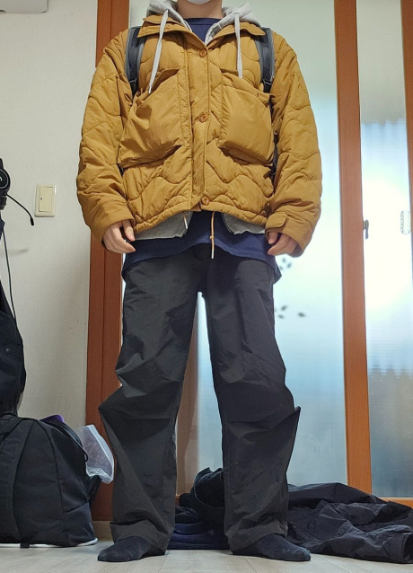 유니폼브릿지(UNIFORM BRIDGE) quilting m51 short jacket orange 후기