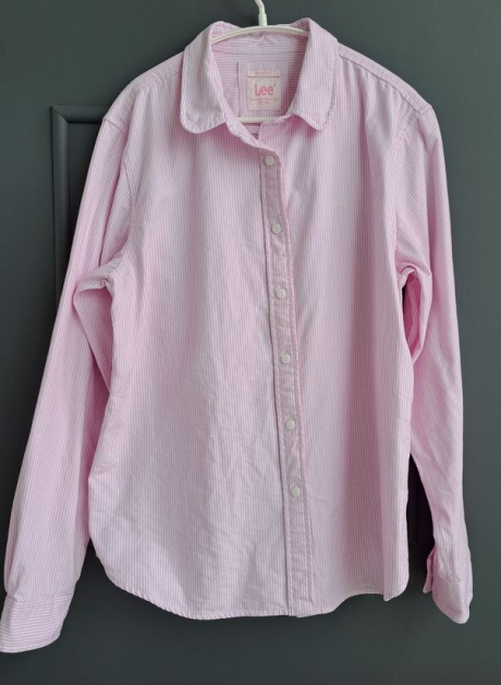 리(LEE) 우먼 오리진핏 라운드 카라 셔츠 핑크 후기