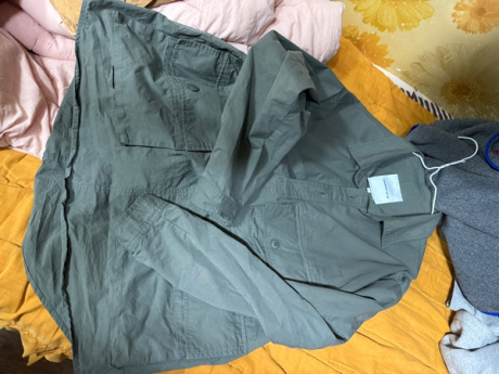 에스피오나지(ESPIONAGE) Utility 5PK Pullover Shirt Jacket Sage Grey 후기