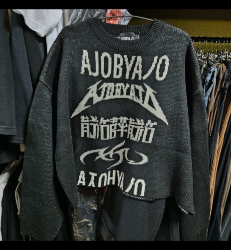 아조바이아조(AJOBYAJO) Total Logo Cropped Sweater [BLACK] 후기