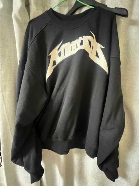 아조바이아조(AJOBYAJO) [PBA] AJOLICA Leather Applique Sweatshirt [BLACK] 후기