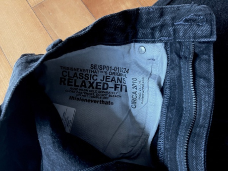 디스이즈네버댓(THISISNEVERTHAT) (FW23) Relaxed Jeans Black 후기