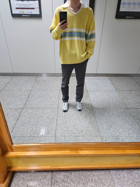 메인부스(MAINBOOTH) Academy Collar Sweater(LEMON) 후기