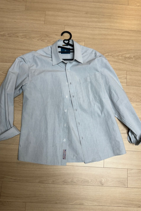 다이아몬드 레이라(DIAMOND LAYLA) Unrelenting Cut Pocket Semi Oversized Fit Shirt S131 - Light Gray 후기