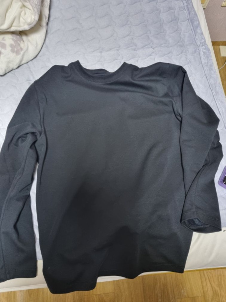 무신사 스탠다드(MUSINSA STANDARD) [힛탠다드] 크루 넥 긴팔 티셔츠 [블랙] 후기