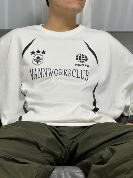 밴웍스(VANNWORKS) 블록코어 유니크 맨투맨 티셔츠 (VLS0003) 화이트/블랙 후기