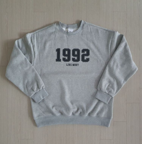 라이크더모스트(LIKE THE MOST) 1992 오버핏 스웨트셔츠 멜란지 후기