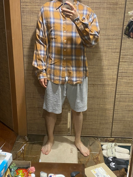 에스피오나지(ESPIONAGE) Ombre Plaid Comfy Shirt Peanut 후기