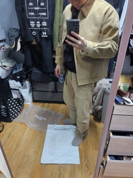 에스피오나지(ESPIONAGE) Washed Canvas Blouson Jacket Tan 후기