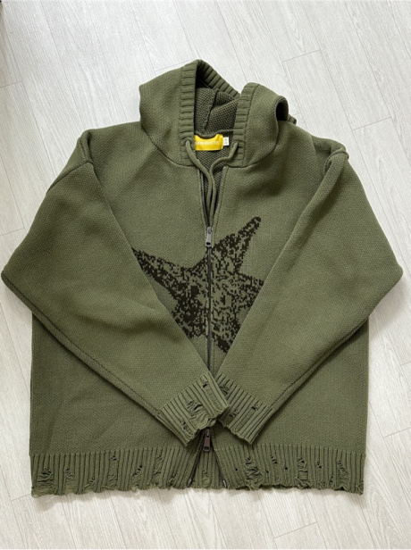 메인부스(MAINBOOTH) Starfish Hood Zip-Up Sweater(KHAKI) 후기