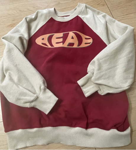 에이이에이이(AEAE) Vintage Logo Raglan Sweatshirts -[BEIGE/BURGANDY] 후기