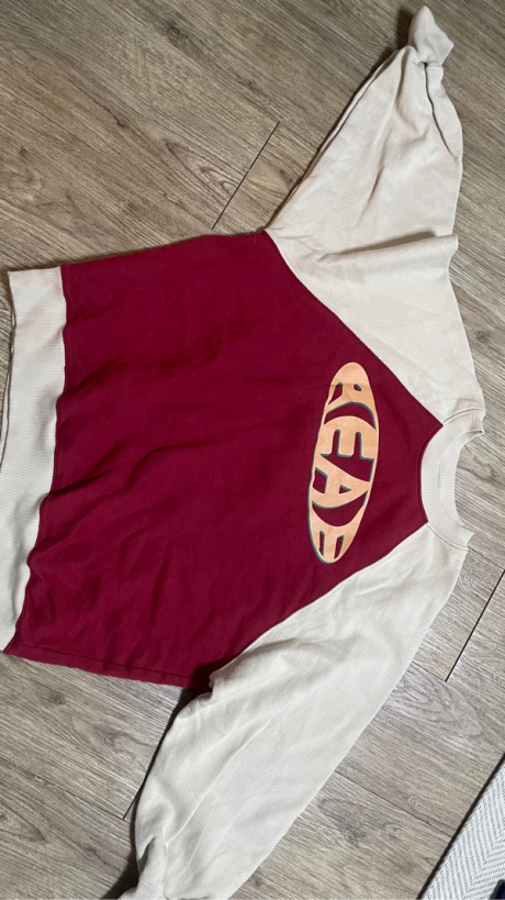 에이이에이이(AEAE) Vintage Logo Raglan Sweatshirts -[BEIGE/BURGANDY] 후기