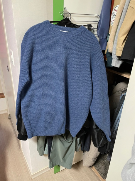에스피오나지(ESPIONAGE) Miller Knit Sweater Denim Blue 후기