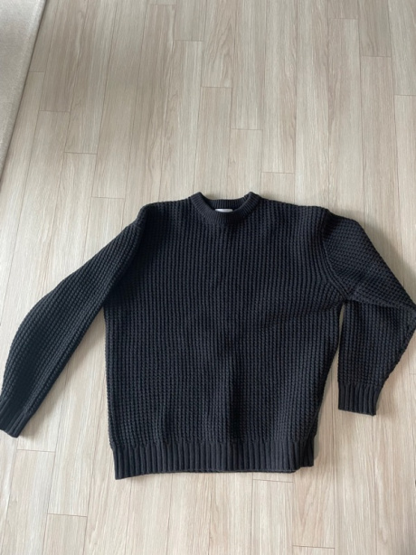 에스피오나지(ESPIONAGE) Heavyweight Waffle Knit Sweater Charcoal 후기