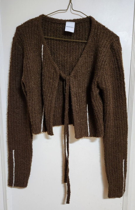 미드나잇 무브(MIDNIGHT MOVE) line strap cardigan (brown) 후기