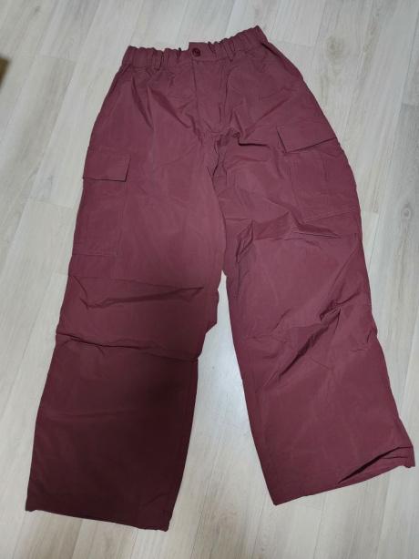 낫포너드(NOT4NERD) Parachute Nylon Cargo Pants - Wine 후기