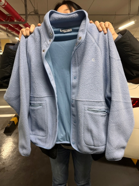 클로브(CLOVE) [23FW clove] Boa Fleece Jacket (Blue) 후기