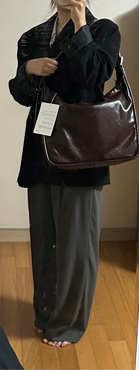 여밈(YEOMIM) belted ridge bag (crinkle brown) 후기