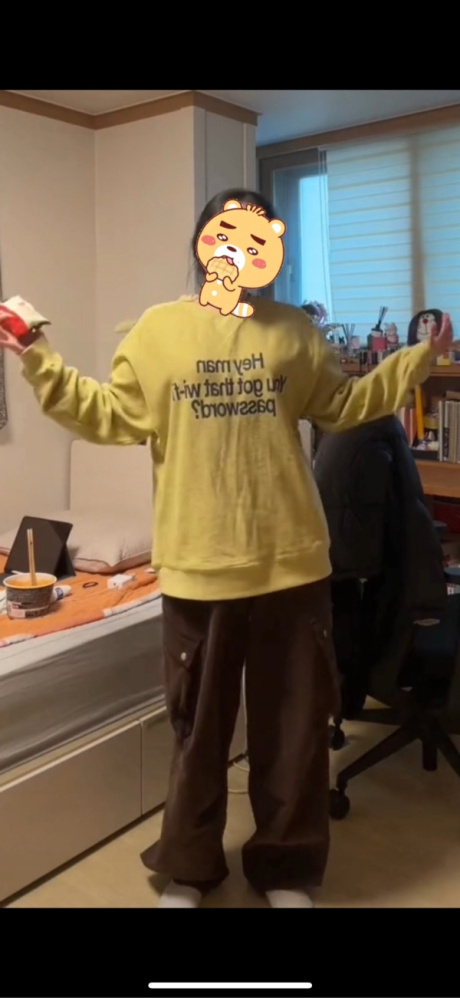 스컬프터(SCULPTOR) Wi-Fi Begger Sweatshirt Mustard 후기
