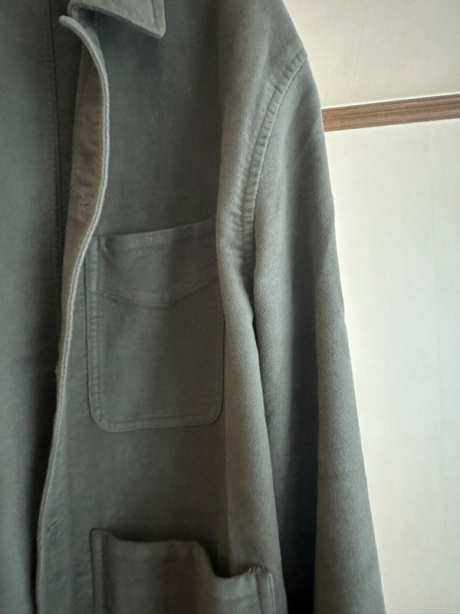 포터리(POTTERY) Work Jacket British Cotton Moleskin Cloth Washer Finish (Lovat) 후기