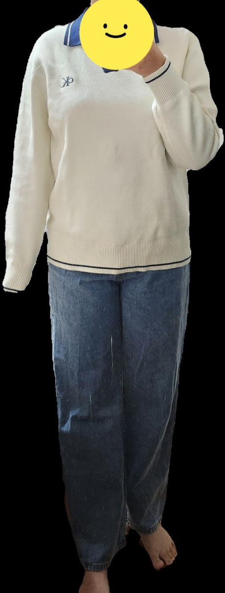 캘빈클라인 진(CALVIN KLEIN JEANS) 2color 남 오버사이즈 럭비카라 스웨터 (네이비,화이트) J325811 후기