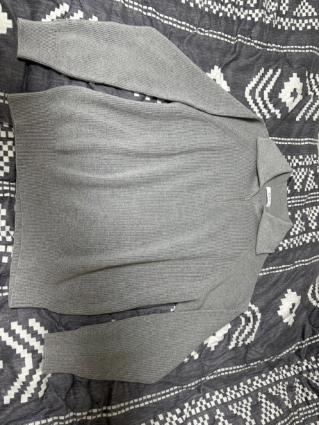 소신(SOCIN) Fine Cotton cover zip Knit (MELANGE GREY) 후기