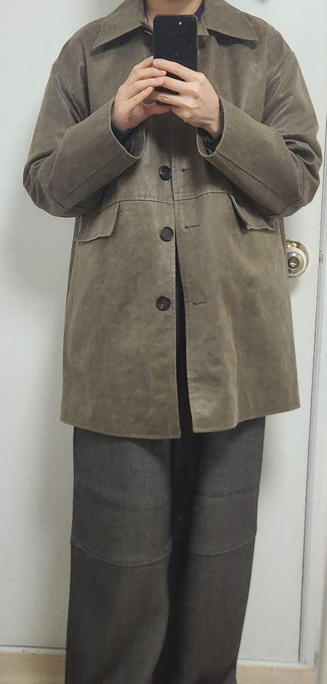 링서울(LINGSEOUL) suede half jacket-brown 후기