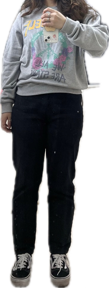 레이브(RAIVE) Peacemark Graphic Sweatshirt in L/Grey VW3AE102-11 후기