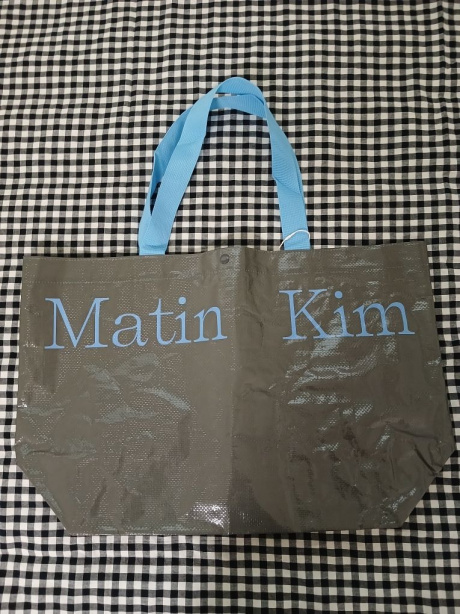 마뗑킴(MATIN KIM) MATIN TARPAULIN SHOPPER BAG IN GREY 후기