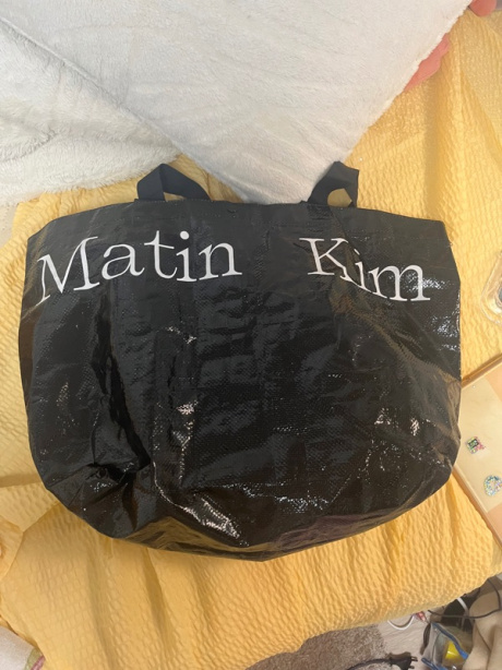 마뗑킴(MATIN KIM) MATIN TARPAULIN SHOPPER BAG IN BLACK 후기