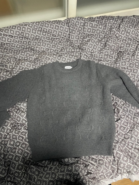 에스피오나지(ESPIONAGE) Onion Pattern Knit Sweater Grey 후기