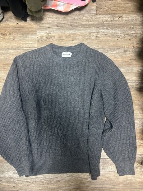 에스피오나지(ESPIONAGE) Onion Pattern Knit Sweater Grey 후기