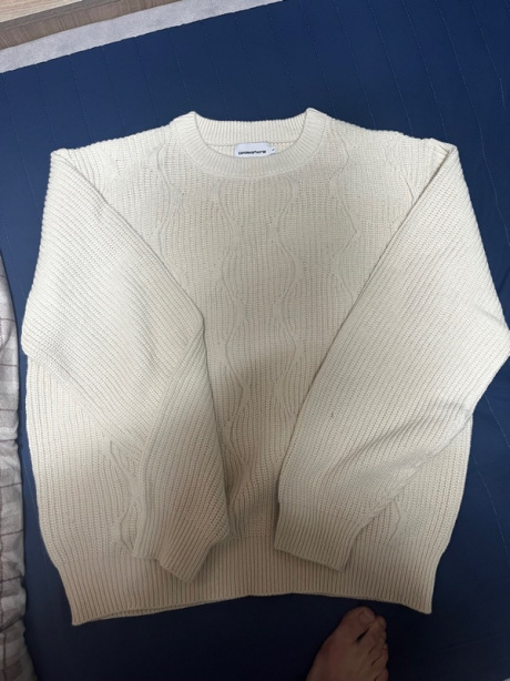 에스피오나지(ESPIONAGE) Onion Pattern Knit Sweater Ivory 후기