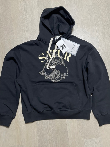 세터(SATUR) 카프리 시트론 드로잉 그래픽 후드 티셔츠 클래식 블랙 후기