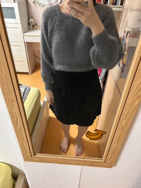 아방(AVANT-G) Dot Volume Mini Skirt - BLACK 후기