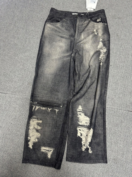 마뗑킴(MATIN KIM) VINTAGE GRAPHIC PRINTED DENIM PANTS IN GREY 후기