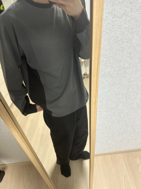 노운(NOUN) mixed long sleeves (grey) 후기