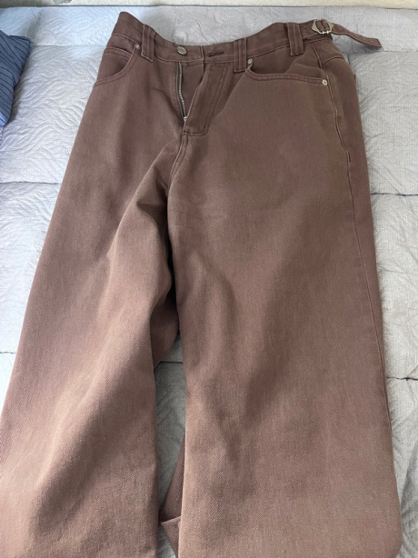 노운(NOUN) wide cotton pants (burgundy) 후기