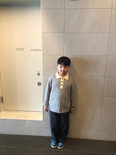 빈폴 키즈(BEANPOLE KIDS) 폴로형 스웨터  그레이 (BI3951U013) 후기