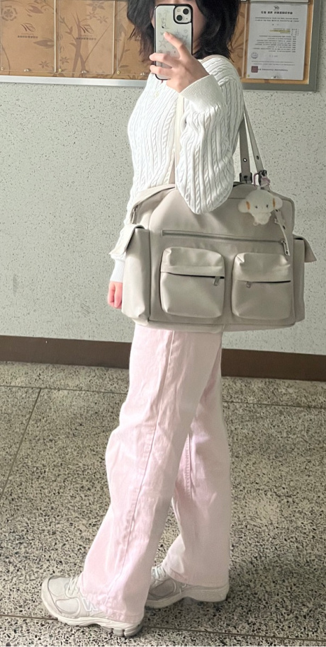 세이모 온도(SAMO ONDOH) 포켓 유틸리티백 pocket utility bag L nappa ivory 후기