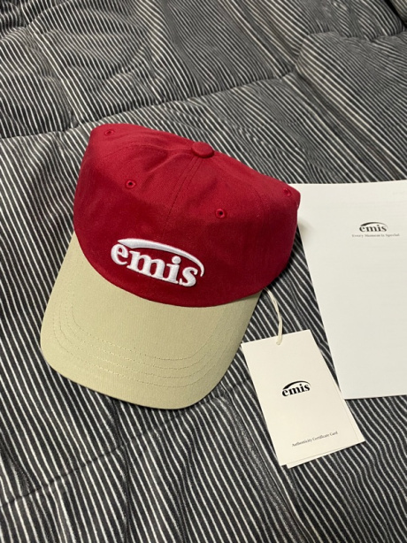 이미스(EMIS) NEW LOGO MIX BALL CAP-BEIGE/RED 후기