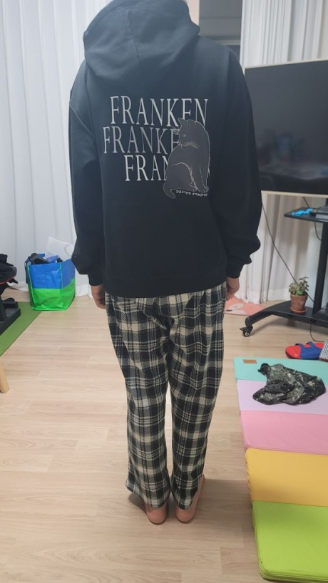 프랑켄모노(FRANKENMONO) (특양면) 심플 블랙캣 후드 티셔츠 후기