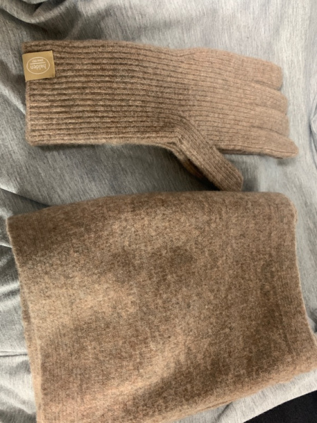 할렌(HALDEN) premium muffler gloves set (M024_dark beige) 후기