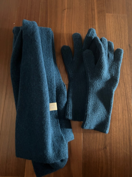 할렌(HALDEN) premium muffler gloves set (M024_dark blue) 후기