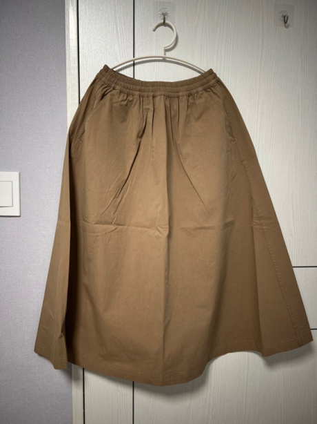 에메모가든(MMOGARDEN) a line flared skirt / brown 후기