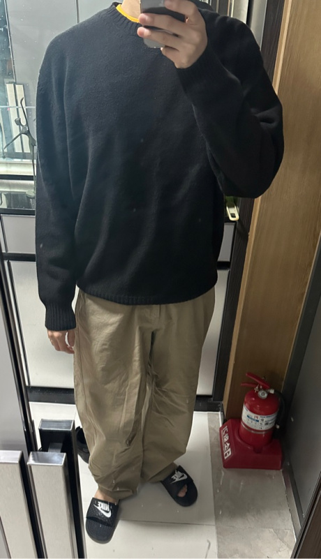 노운(NOUN) curved cotton pants (beige) 후기