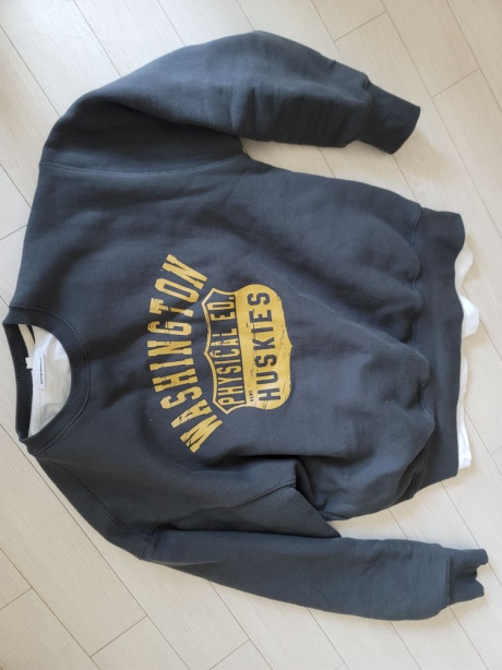 유니폼브릿지(UNIFORM BRIDGE) washington sweatshirt(napping) charcoal 후기